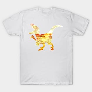 Orange & Yellow Palm Dinosaur T-Shirt